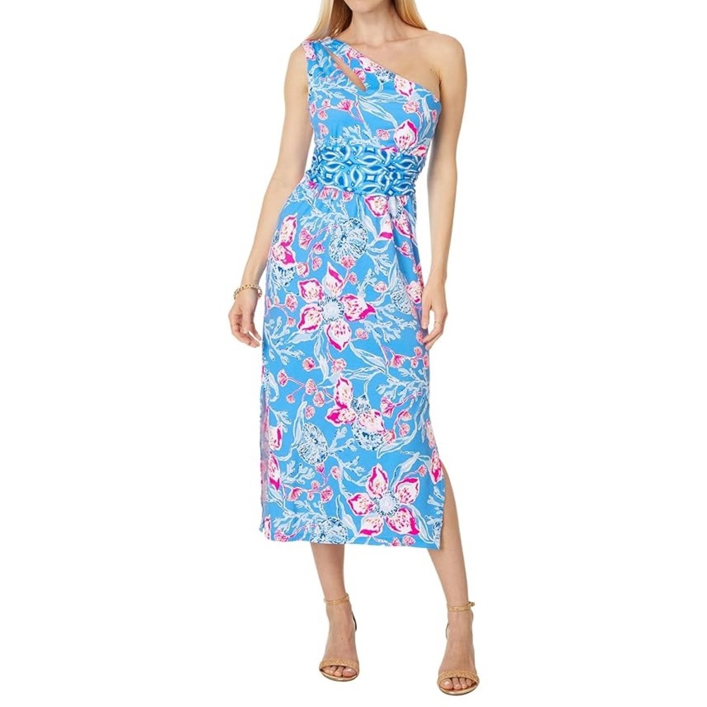 NWT XL Lilly Pulitzer Multi Bahamian Rhapsody Swim Engineered Knit Dress